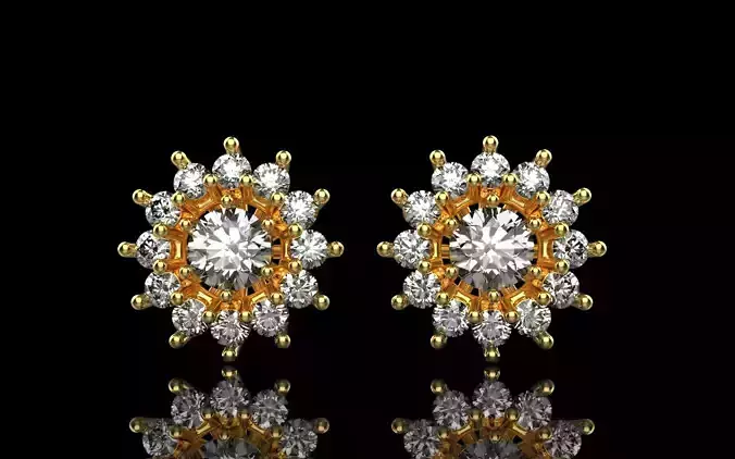 Stud earring model 1116