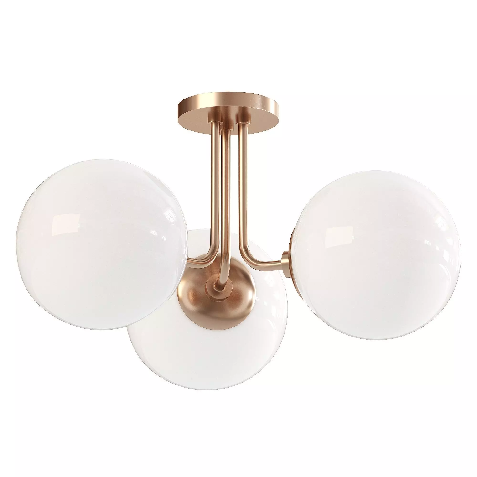 Stella Multi Semi Flush Ceiling Light 3D model_0