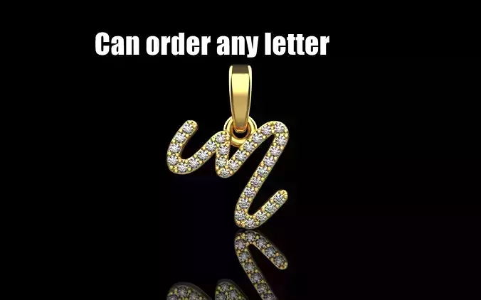 initial M pendant model 1120