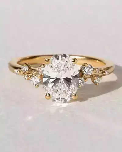 Oval diamond ring 002