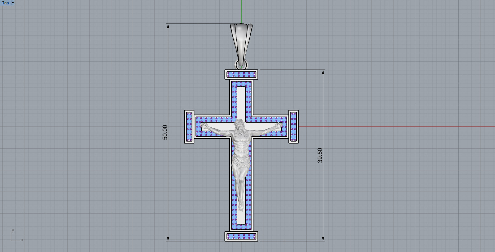 Jesus cross model 1127 3D print model_4