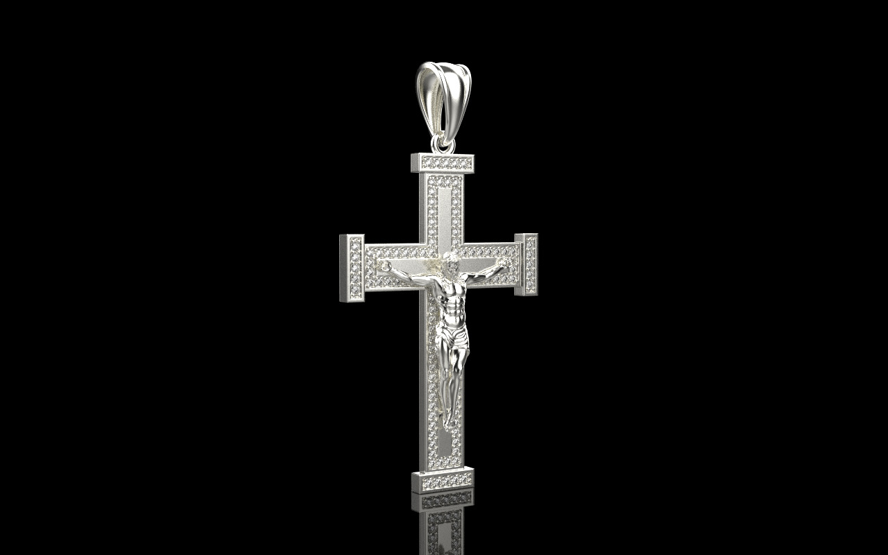 Jesus cross model 1127 3D print model_18