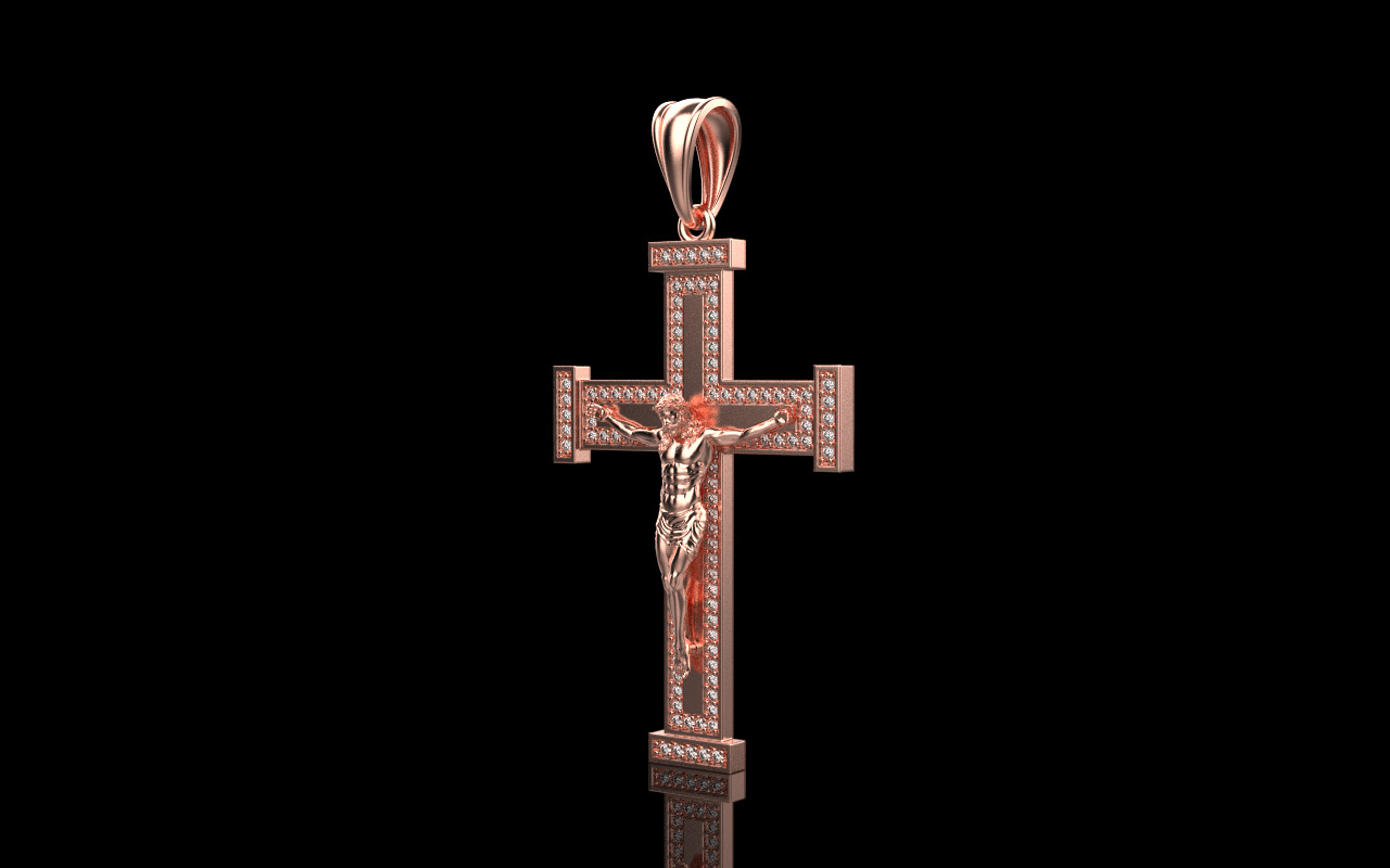 Jesus cross model 1127 3D print model_21