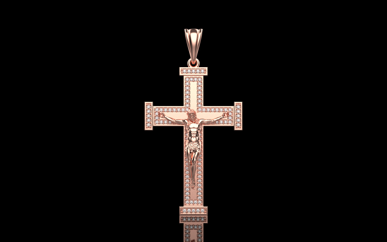 Jesus cross model 1127 3D print model_11