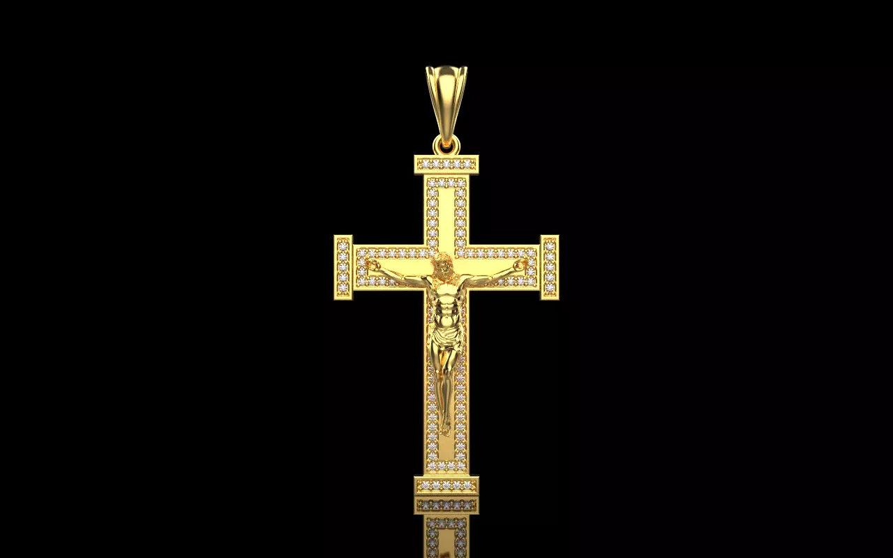 Jesus cross model 1127 3D print model_0