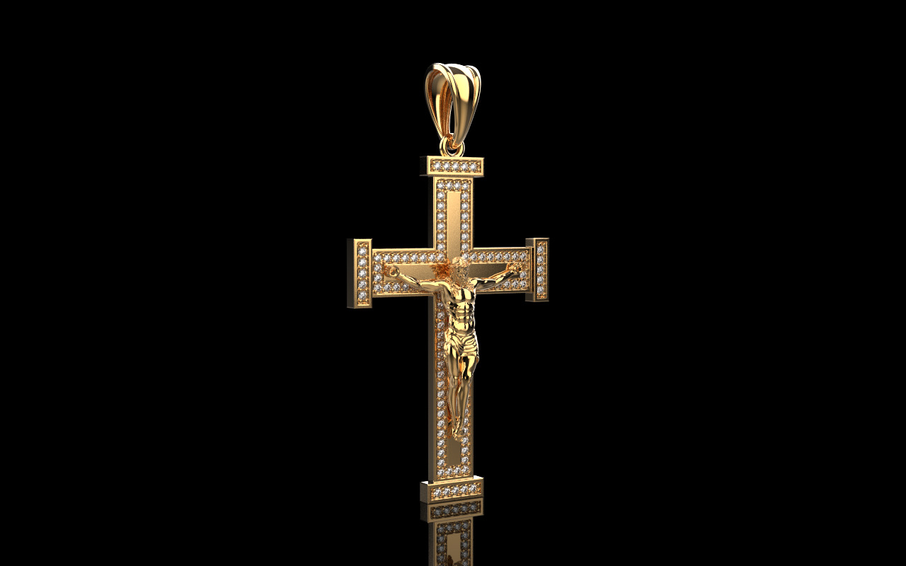 Jesus cross model 1127 3D print model_1