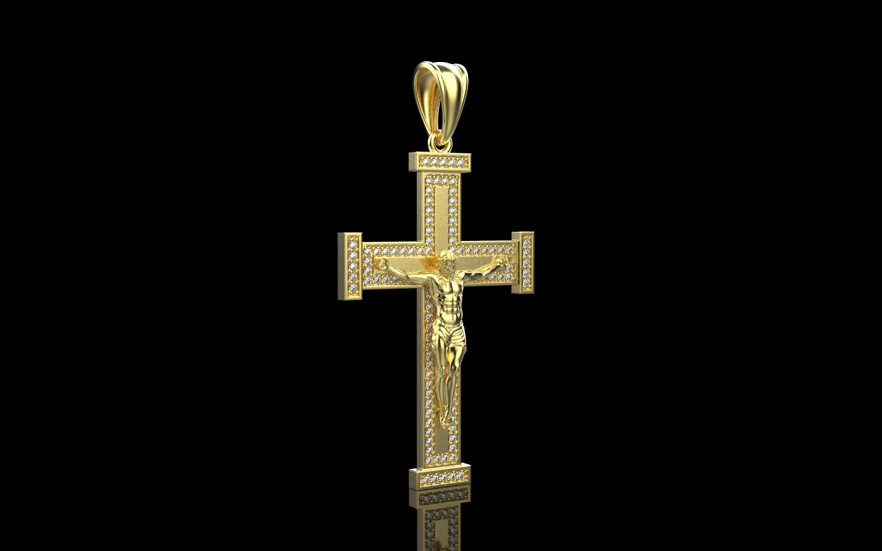 Jesus cross model 1127 3D print model_14