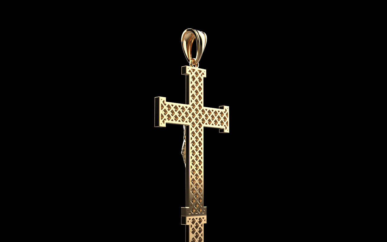 Jesus cross model 1127 3D print model_24