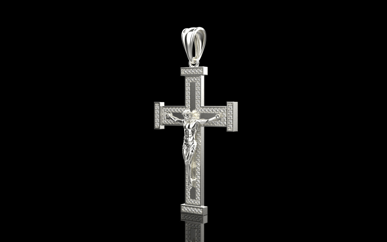 Jesus cross model 1127 3D print model_22