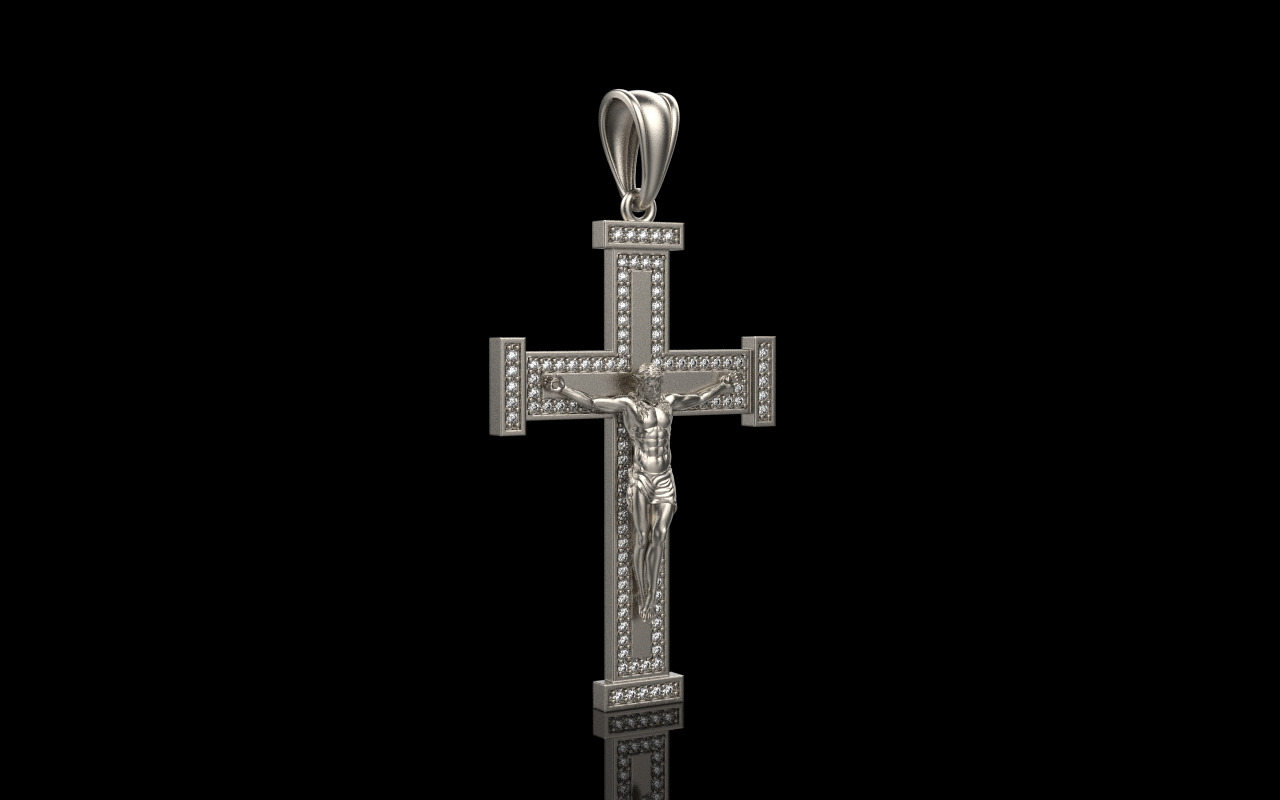 Jesus cross model 1127 3D print model_15