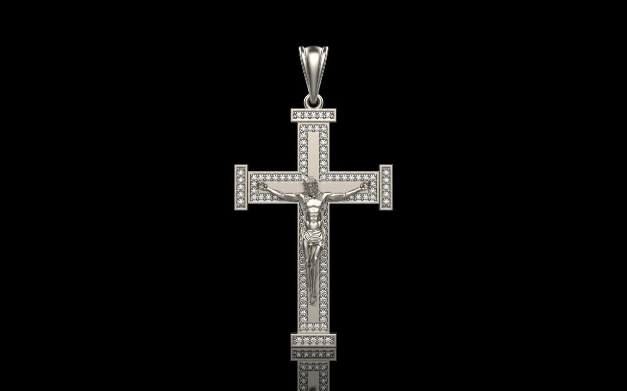 Jesus cross model 1127 3D print model_10