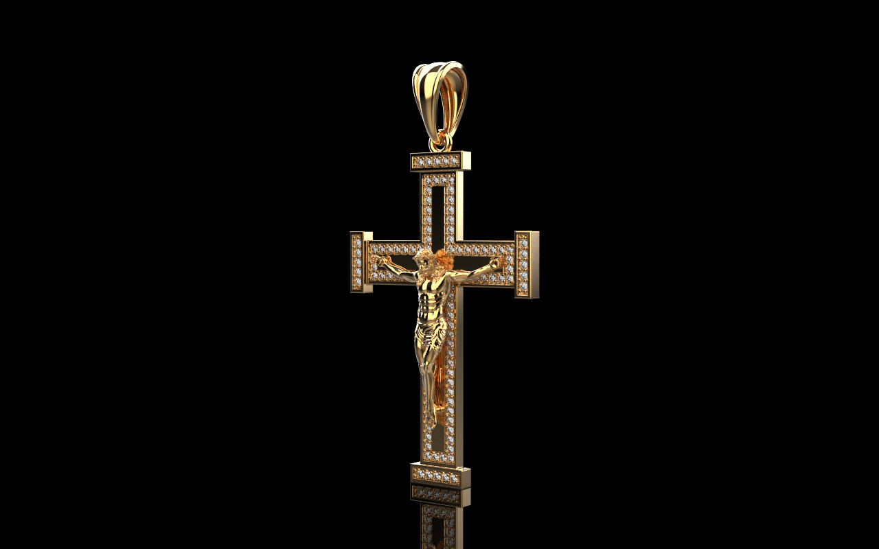 Jesus cross model 1127 3D print model_2