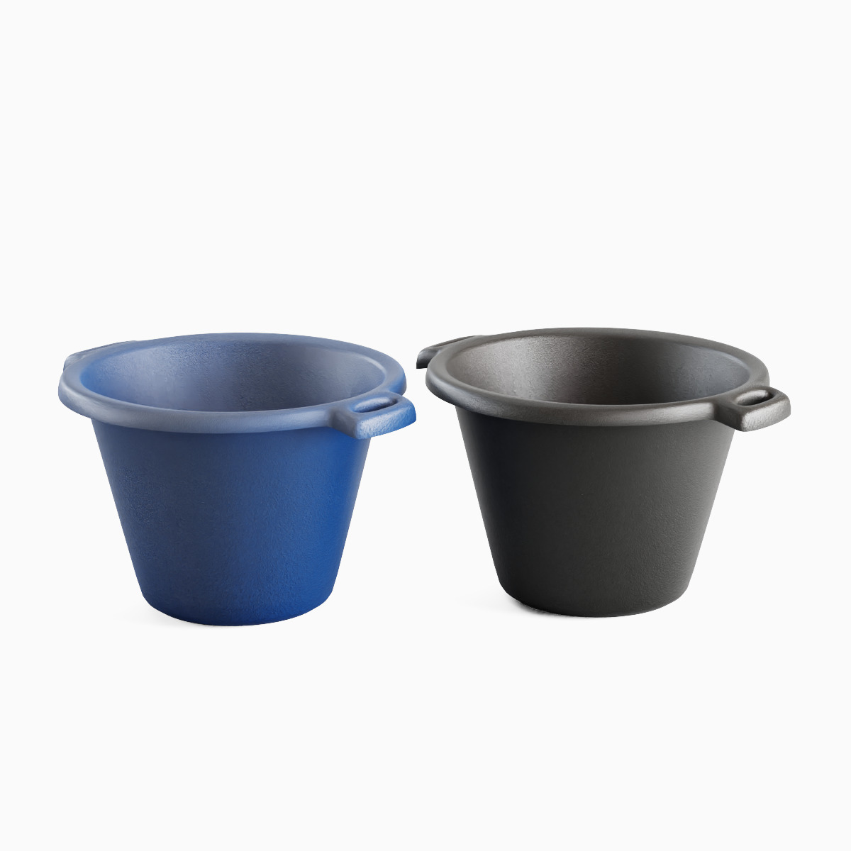 Plastic Basin with Holder Set 3D model_1