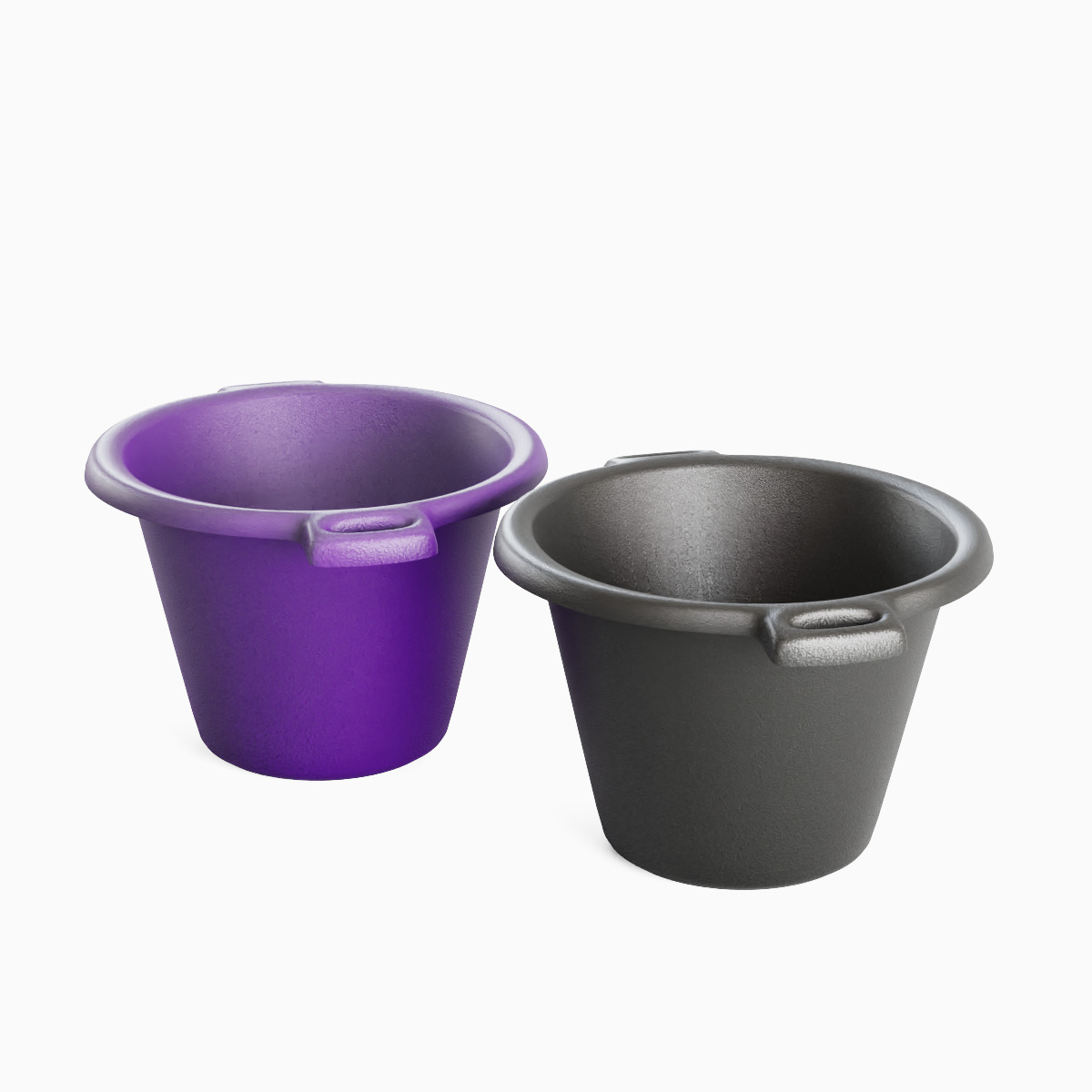 Plastic Basin with Holder Set 3D model_9