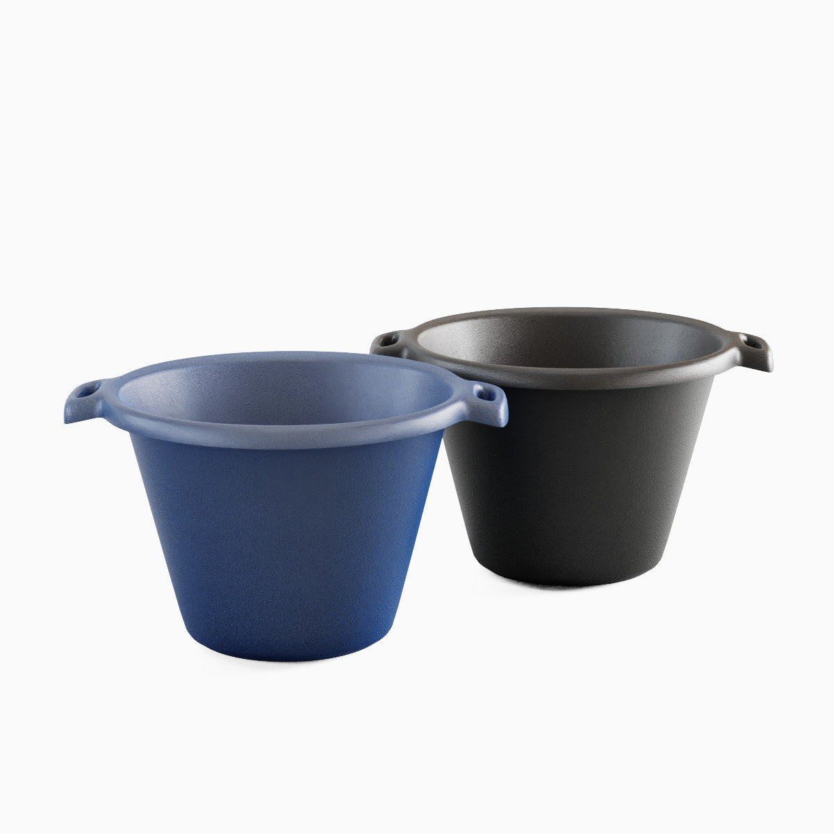Plastic Basin with Holder Set 3D model_2
