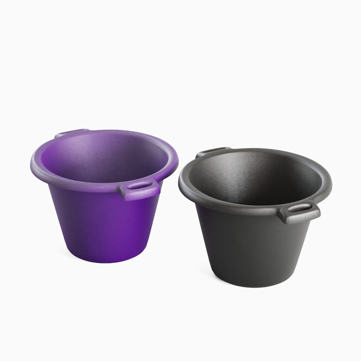Plastic Basin with Holder Set 3D model_12