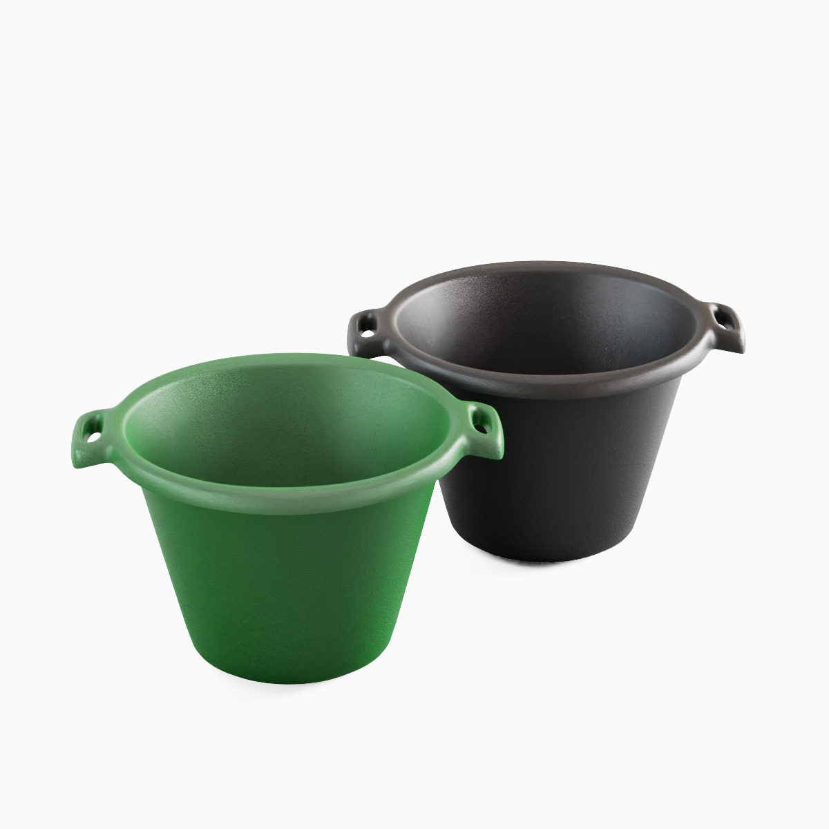 Plastic Basin with Holder Set 3D model_29