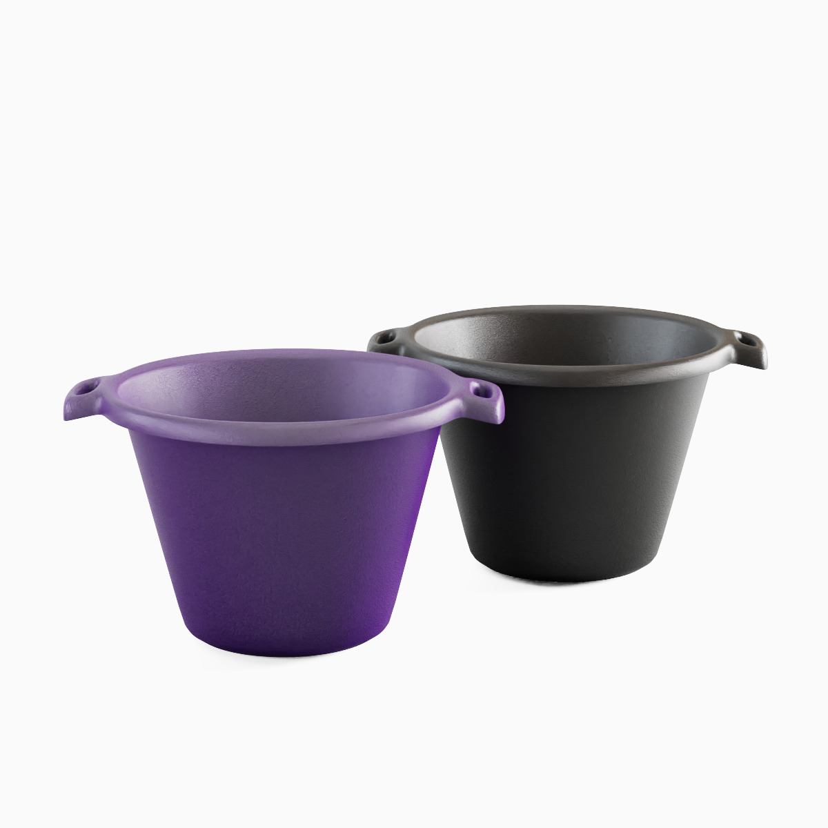Plastic Basin with Holder Set 3D model_8