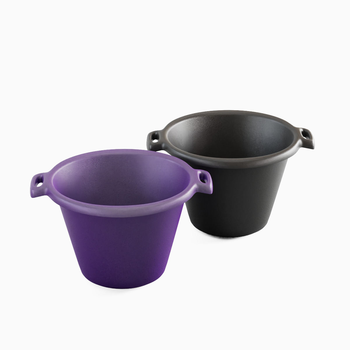 Plastic Basin with Holder Set 3D model_11