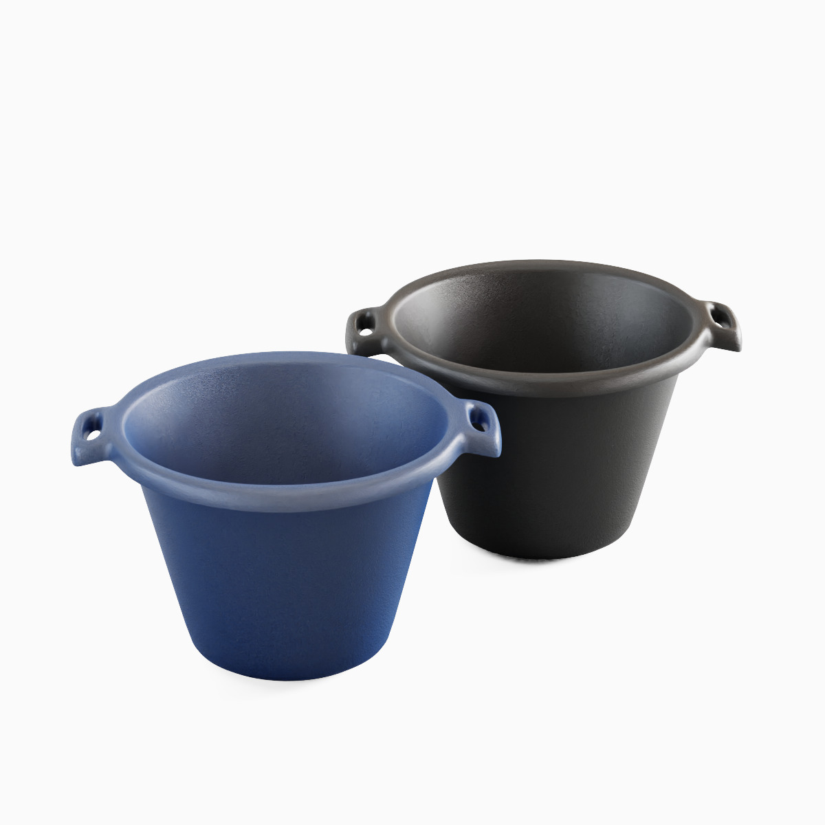 Plastic Basin with Holder Set 3D model_5