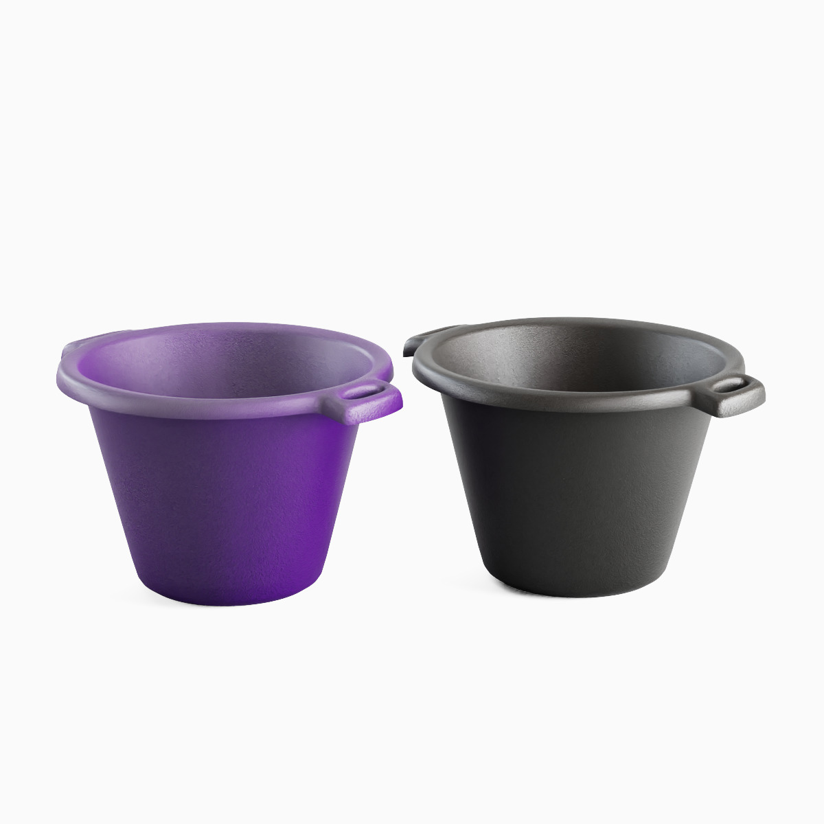 Plastic Basin with Holder Set 3D model_7