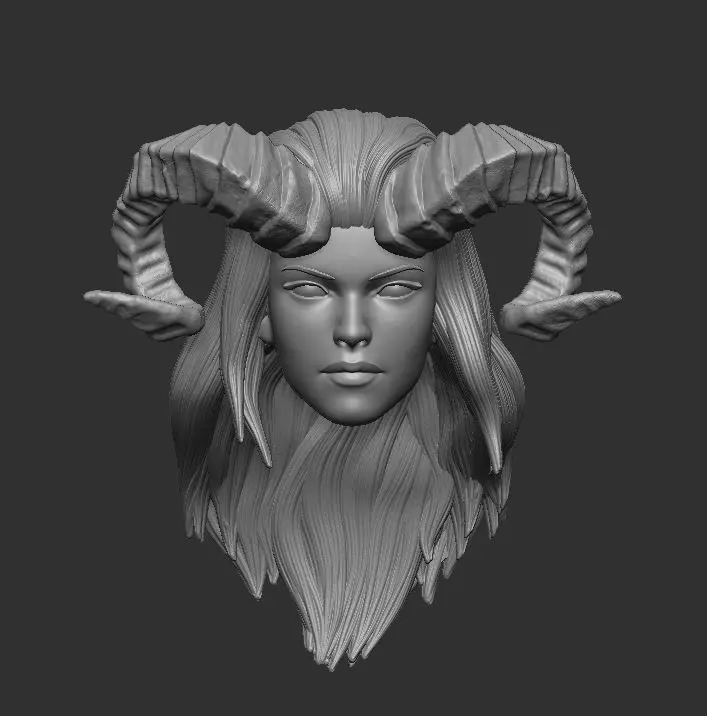 Satana Headsculpt for Action figures 3D print model