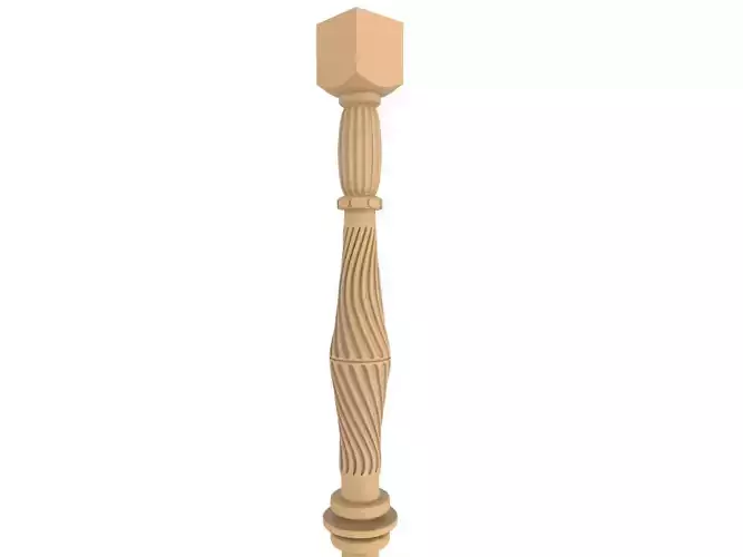Wood Baluster 7 3D print model