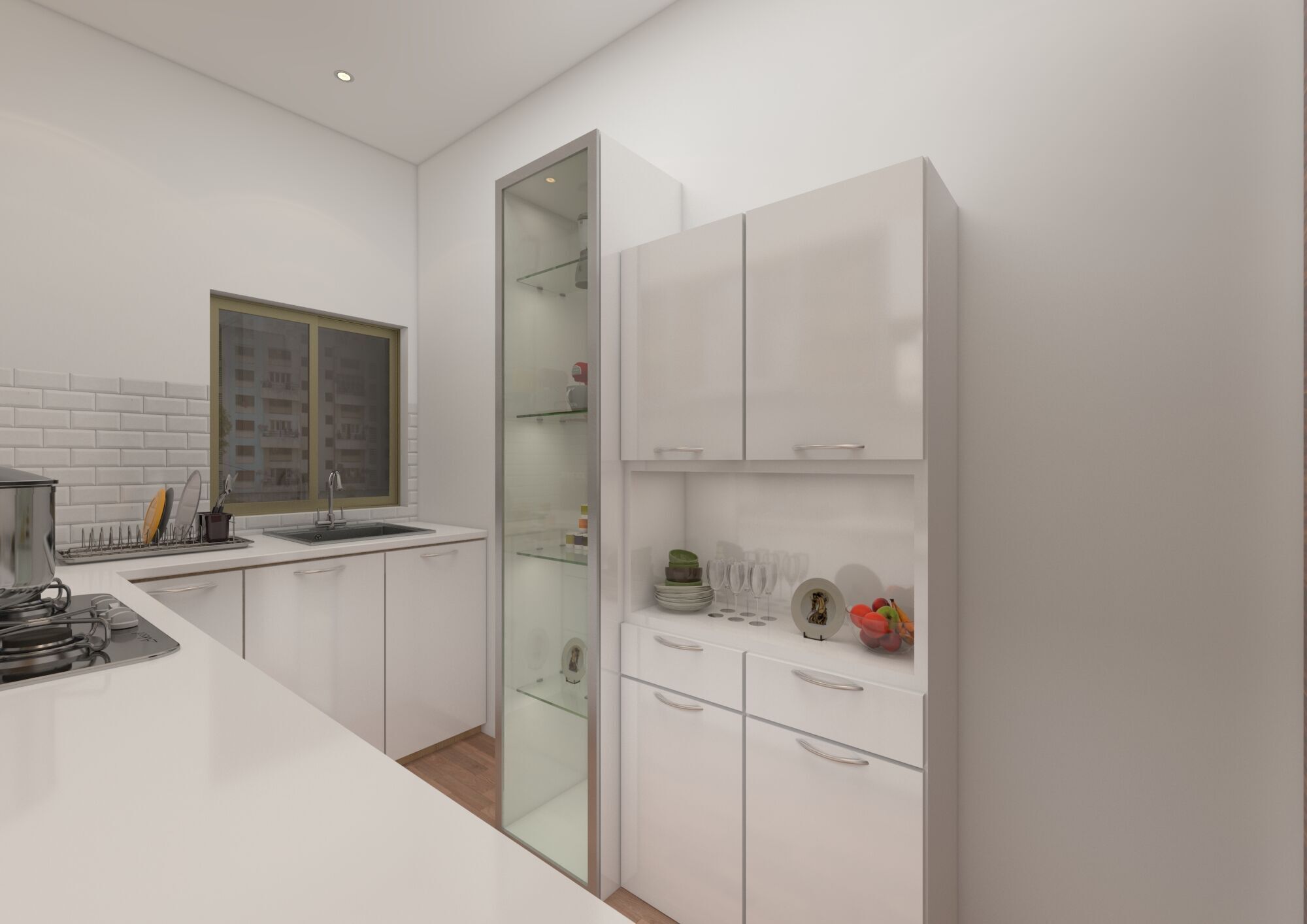 MODERN KITCHEN SKETCHUP VRAY SCENE DS002 3D model_1