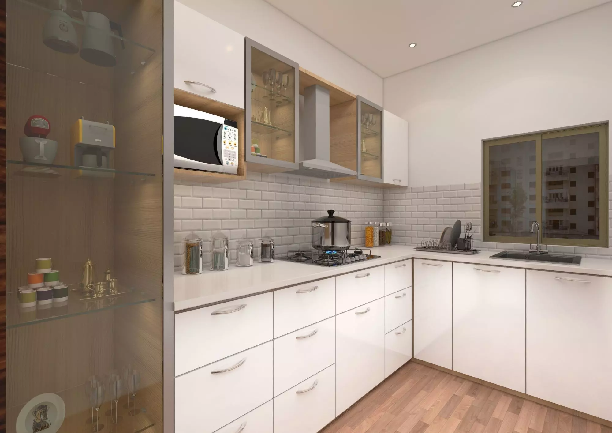 MODERN KITCHEN SKETCHUP VRAY SCENE DS002 3D model_0