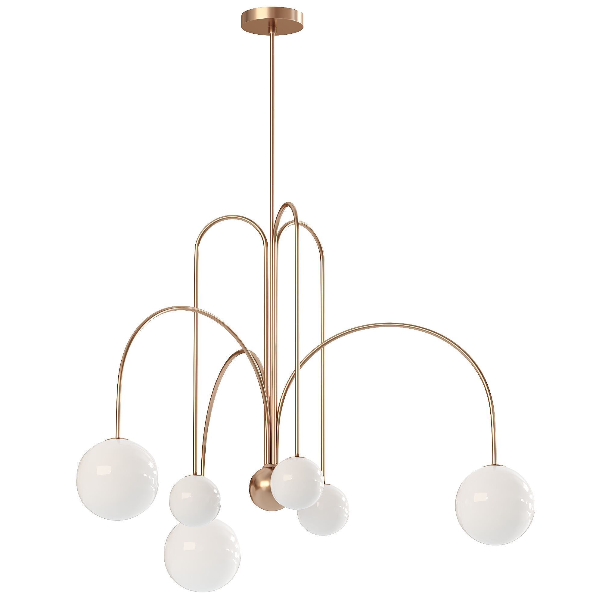 Comet Chandelier 3D model_1