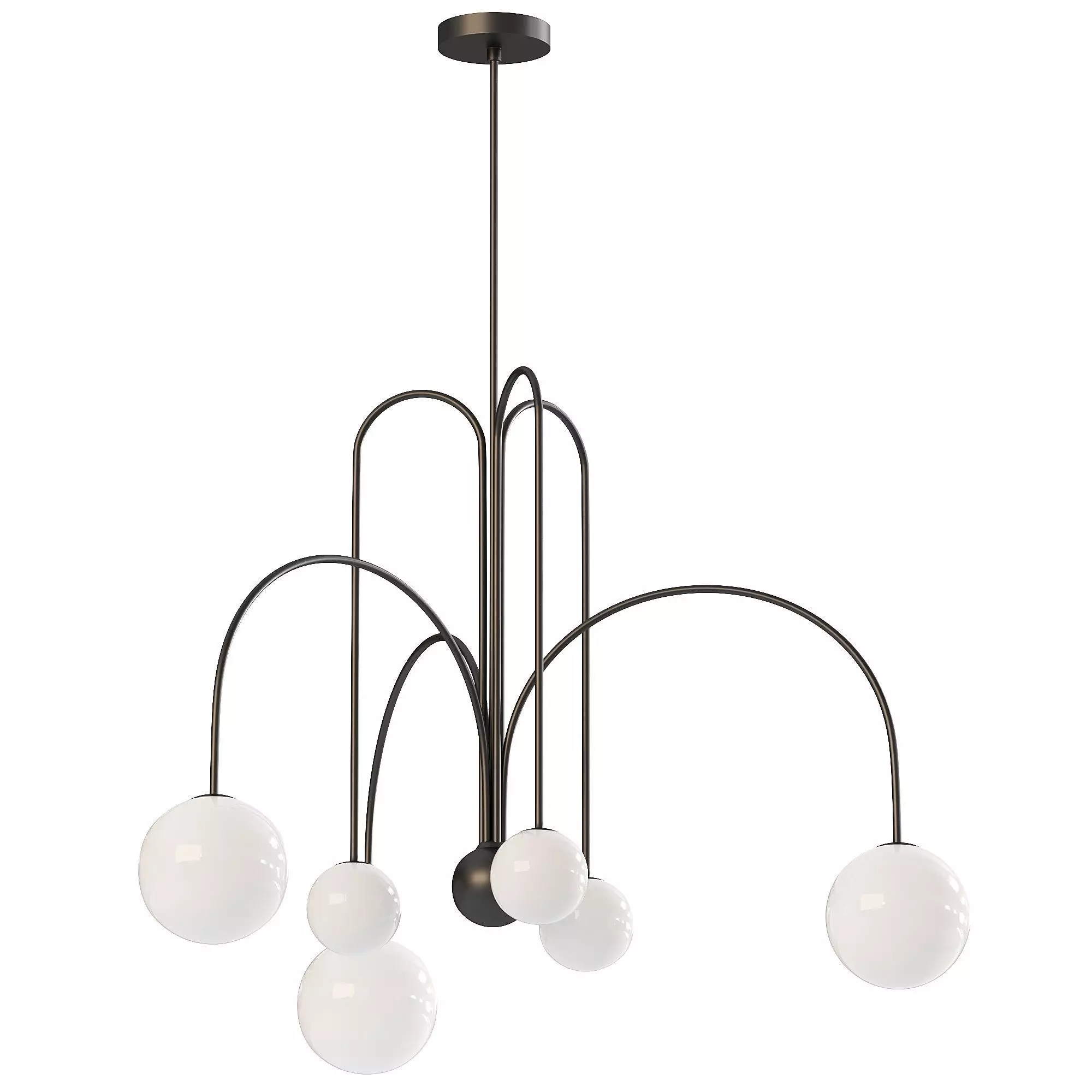 Comet Chandelier 3D model_0