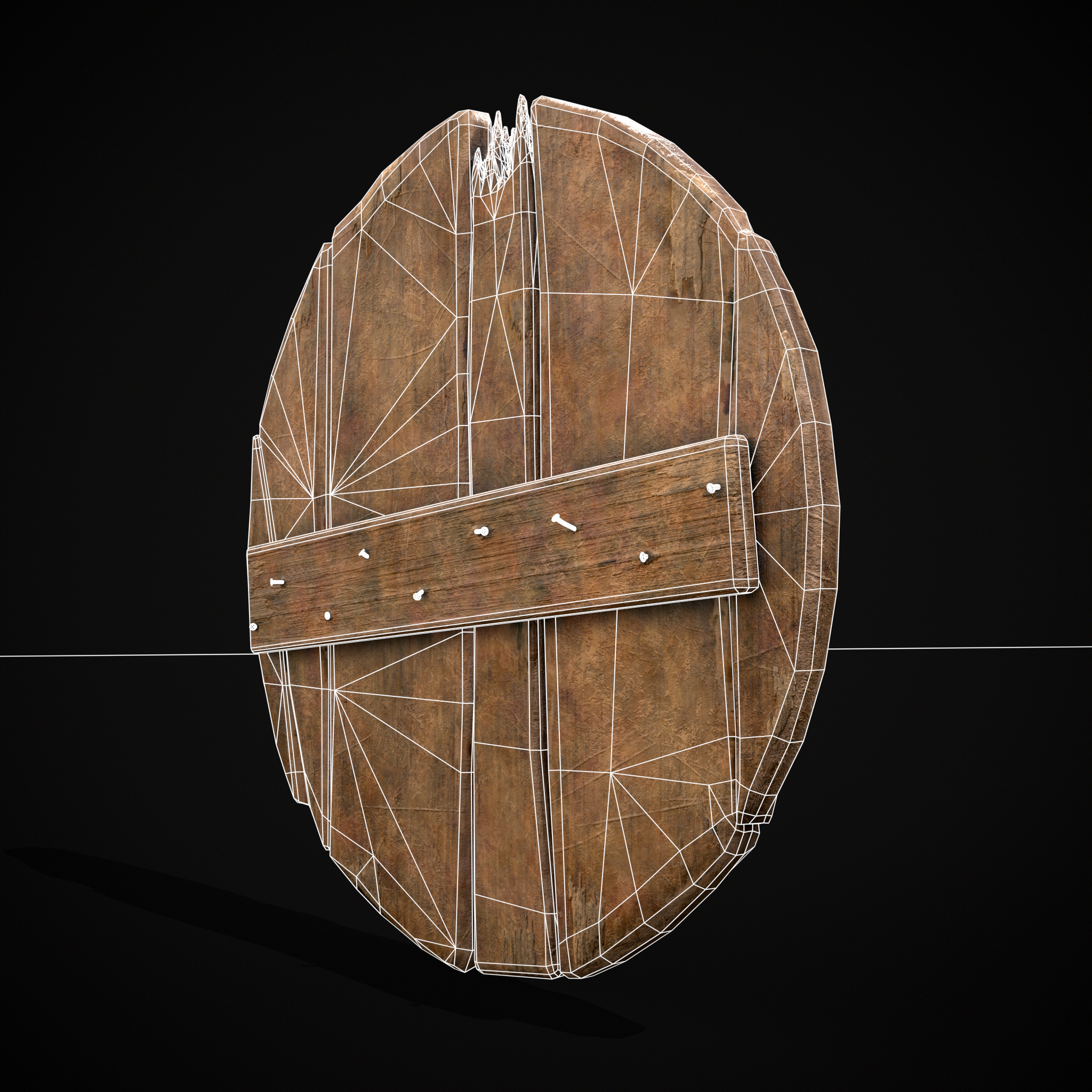 Celtic RWB Coat of Arms Low-poly 3D model_12