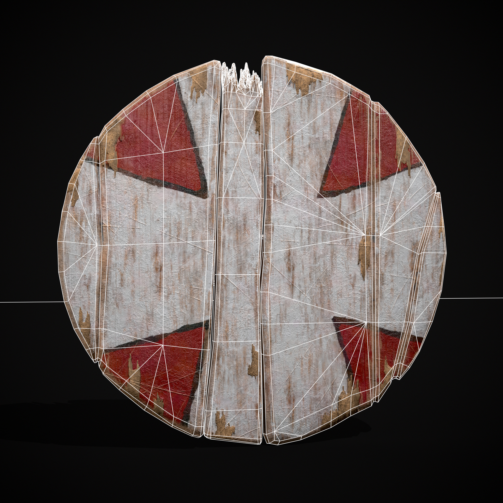 Celtic RWB Coat of Arms Low-poly 3D model_2