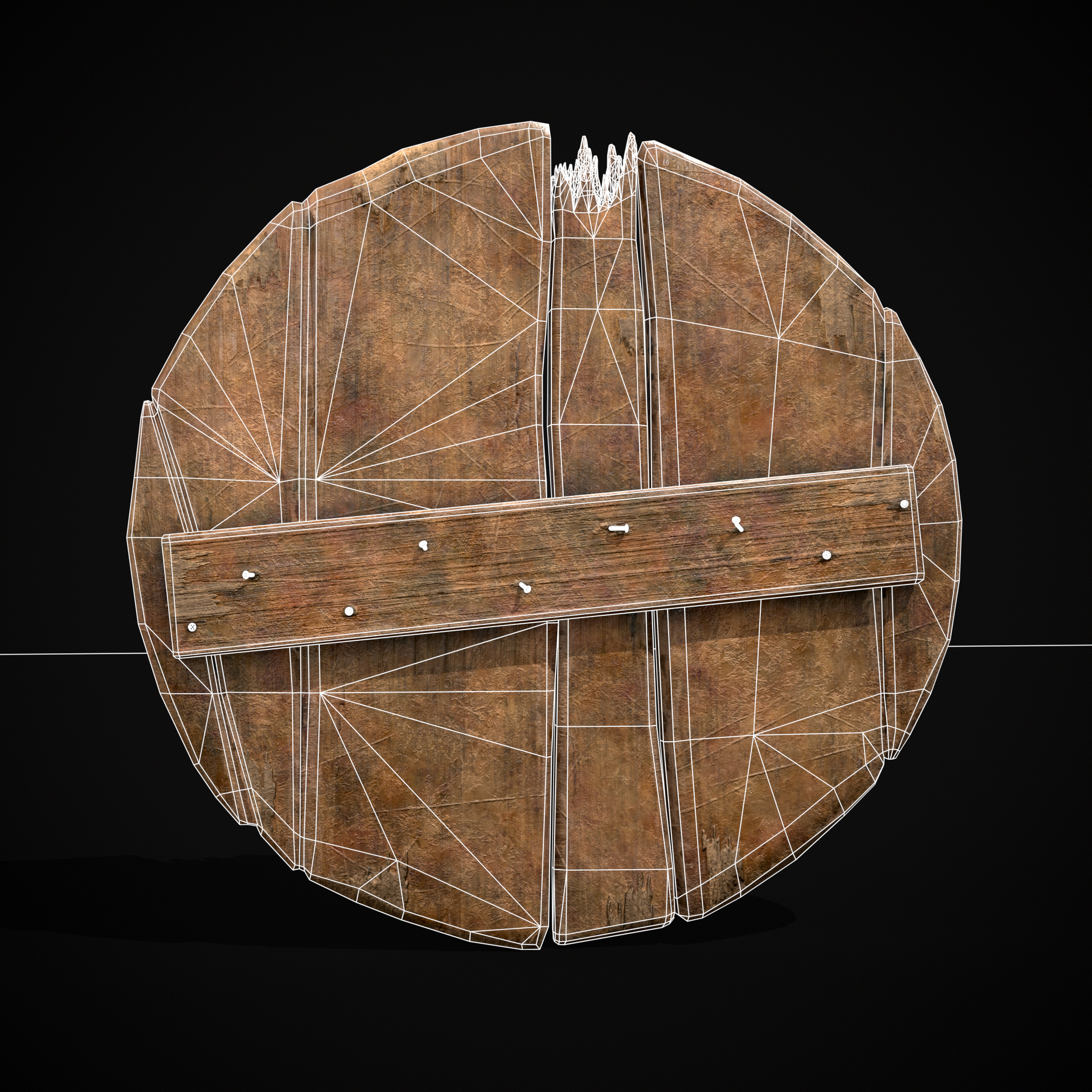 Celtic RWB Coat of Arms Low-poly 3D model_10