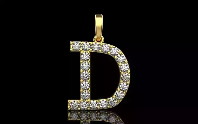 Initial D pendant   You can order any letter