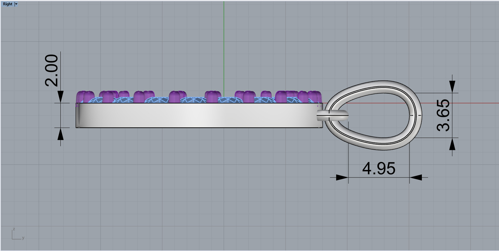 Initial D pendant You can order any letter 3D print model_6