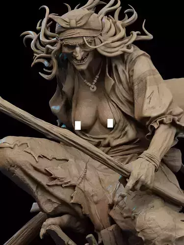 Baba Yaga NSFW 3D Print 3D print model