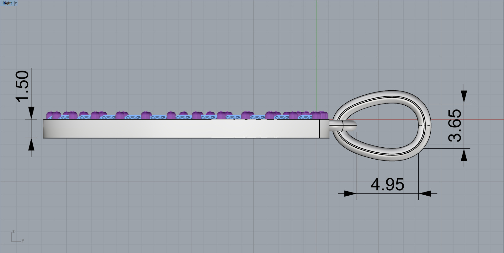 Initial letter J model 1137 3D print model_7