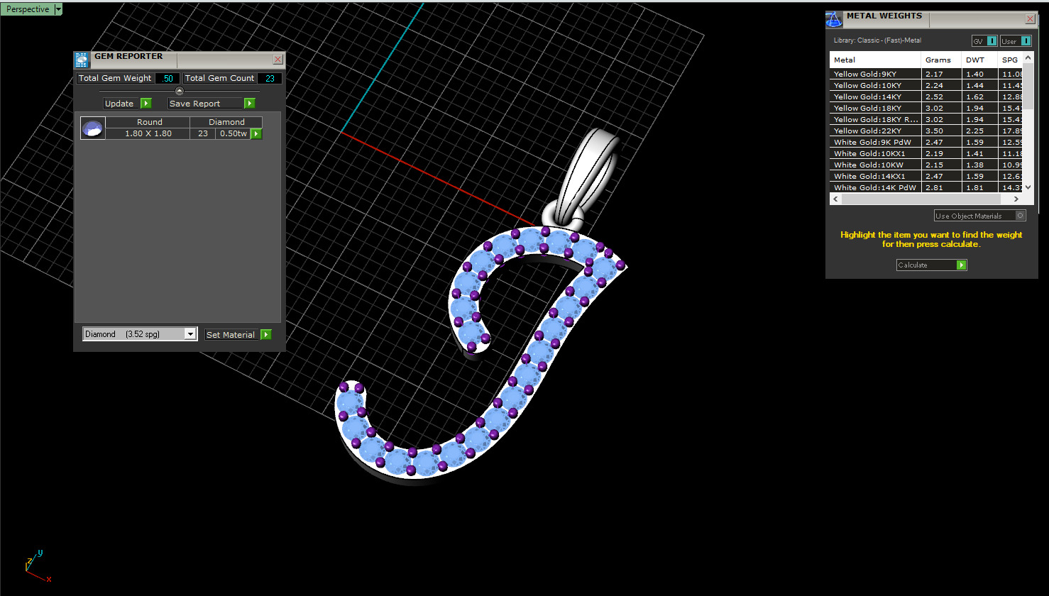 Initial letter J model 1137 3D print model_4