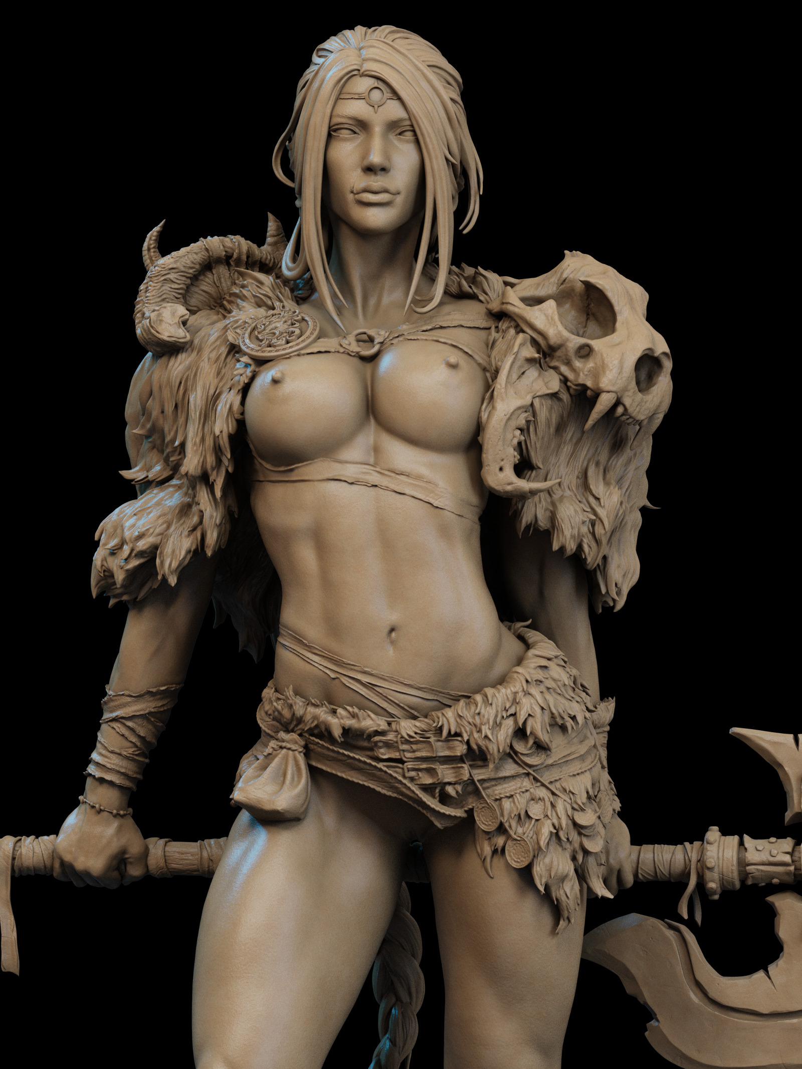 Barbarian Queen NSFW 3D Print 3D print model_3