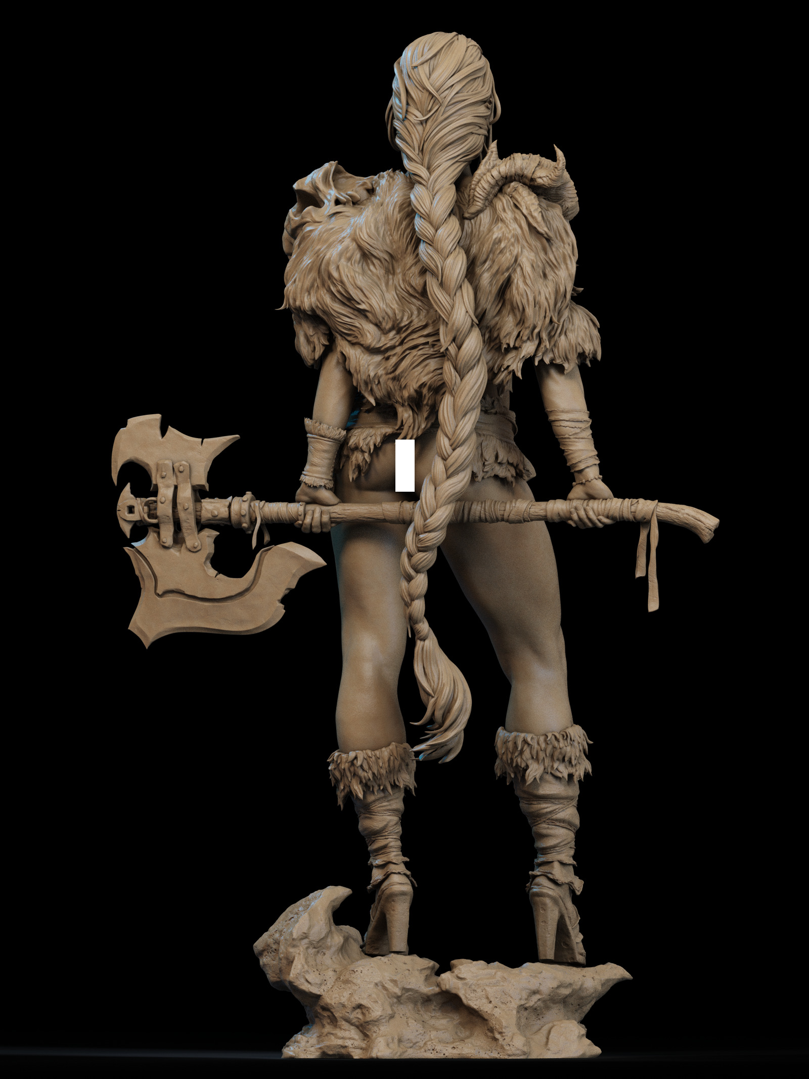 Barbarian Queen NSFW 3D Print 3D print model_2