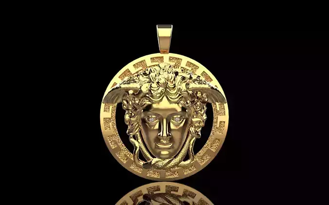 medusa gorgon pendant model 1038