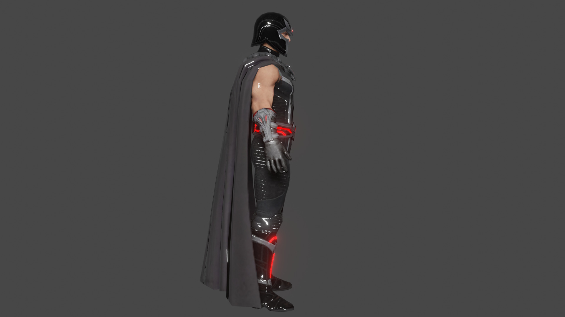 Magneto Low-poly 3D model_2