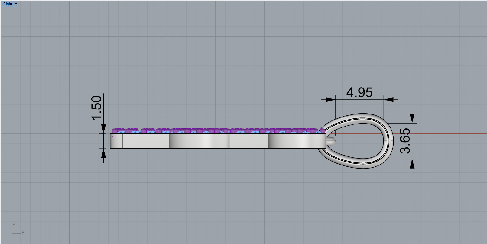 Initial letter F model 1139 3D print model_7