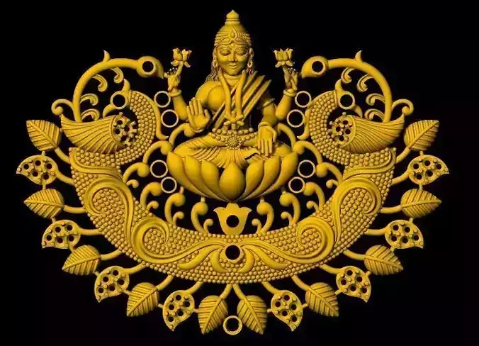 lakshmi pendant 3dm file
