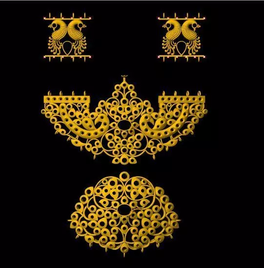 diamond necklace 3dm file 3D print model_0