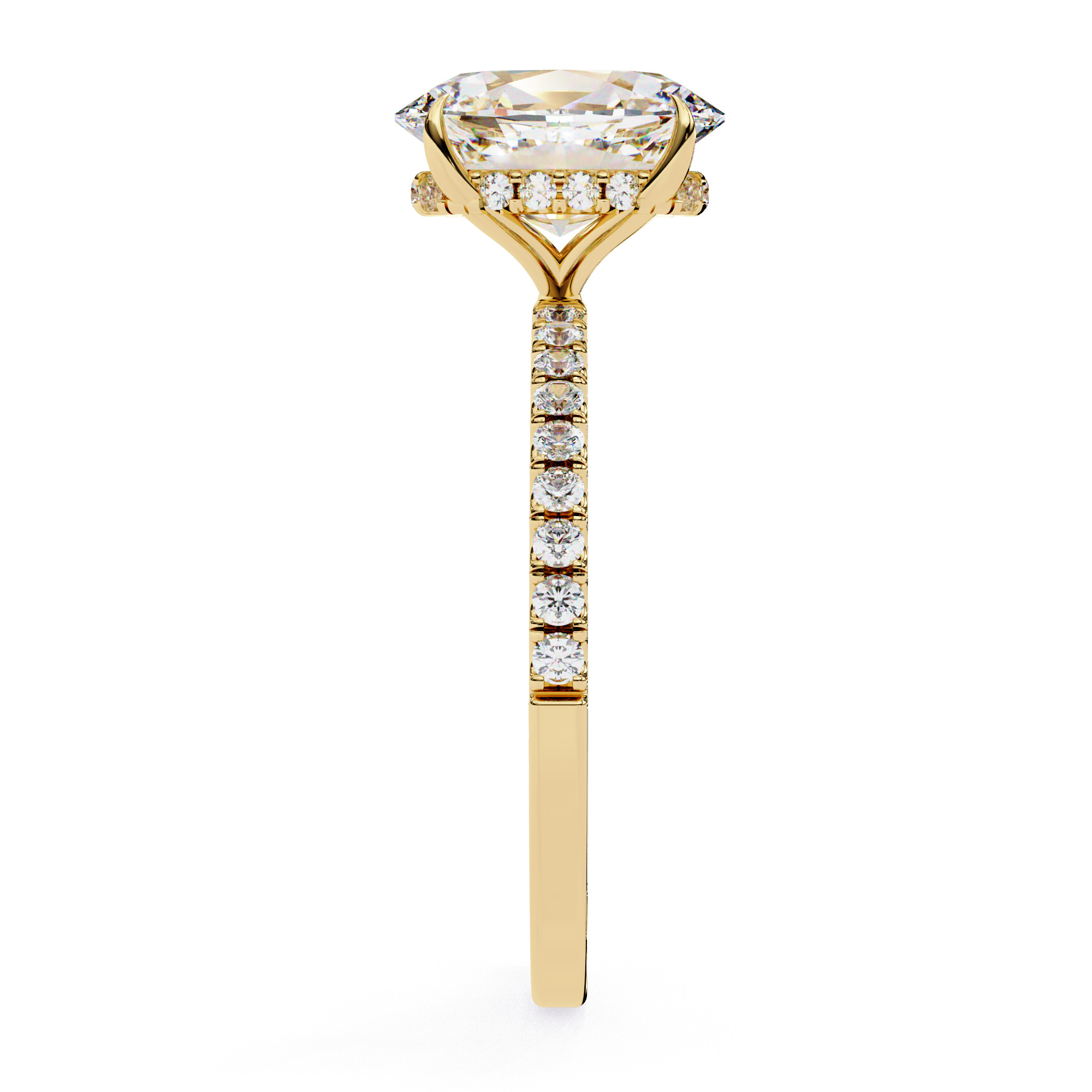 EMERALD DIAMOND RING -CAD-004 3D print model_12