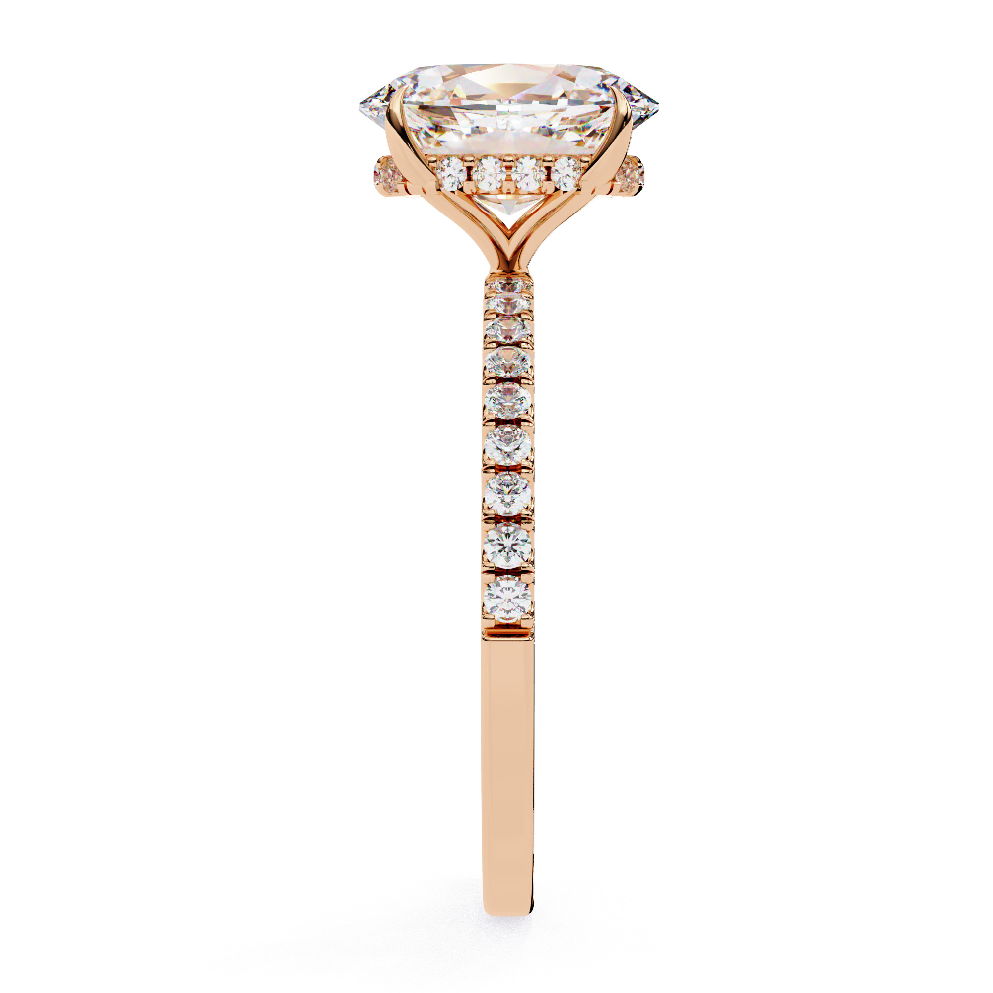 EMERALD DIAMOND RING -CAD-004 3D print model_13