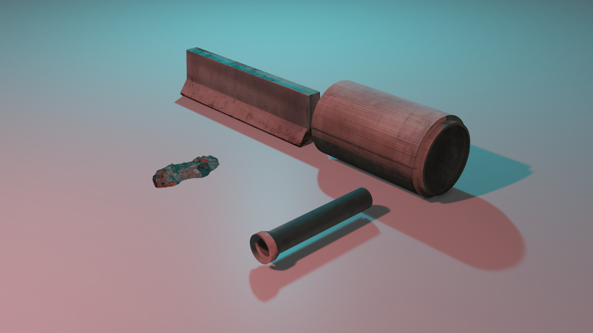 Low Poly Construction Materials 3D Pack Low-poly 3D model_5