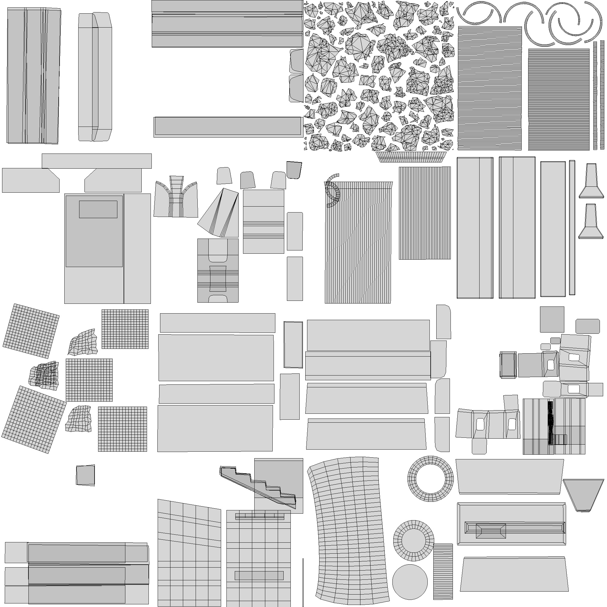 Low Poly Construction Materials 3D Pack Low-poly 3D model_2